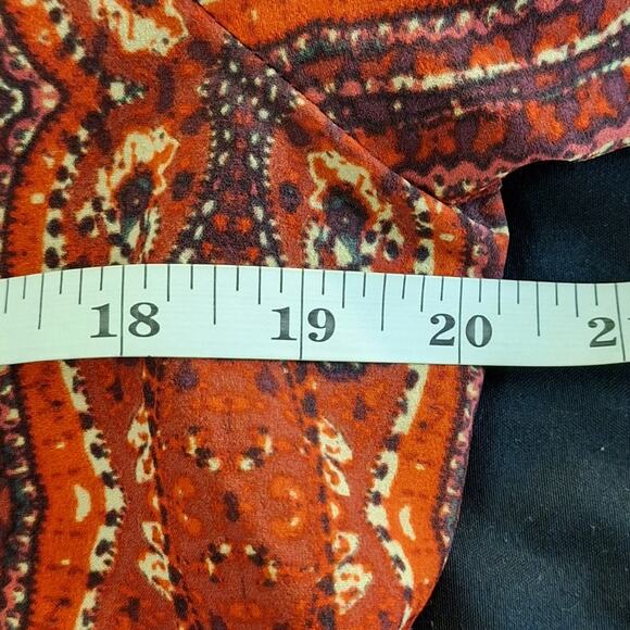 Sanctuary Shirt Women Small Anthropologie Paisley Pullover Classic Office Preppy - Picture 6 of 8